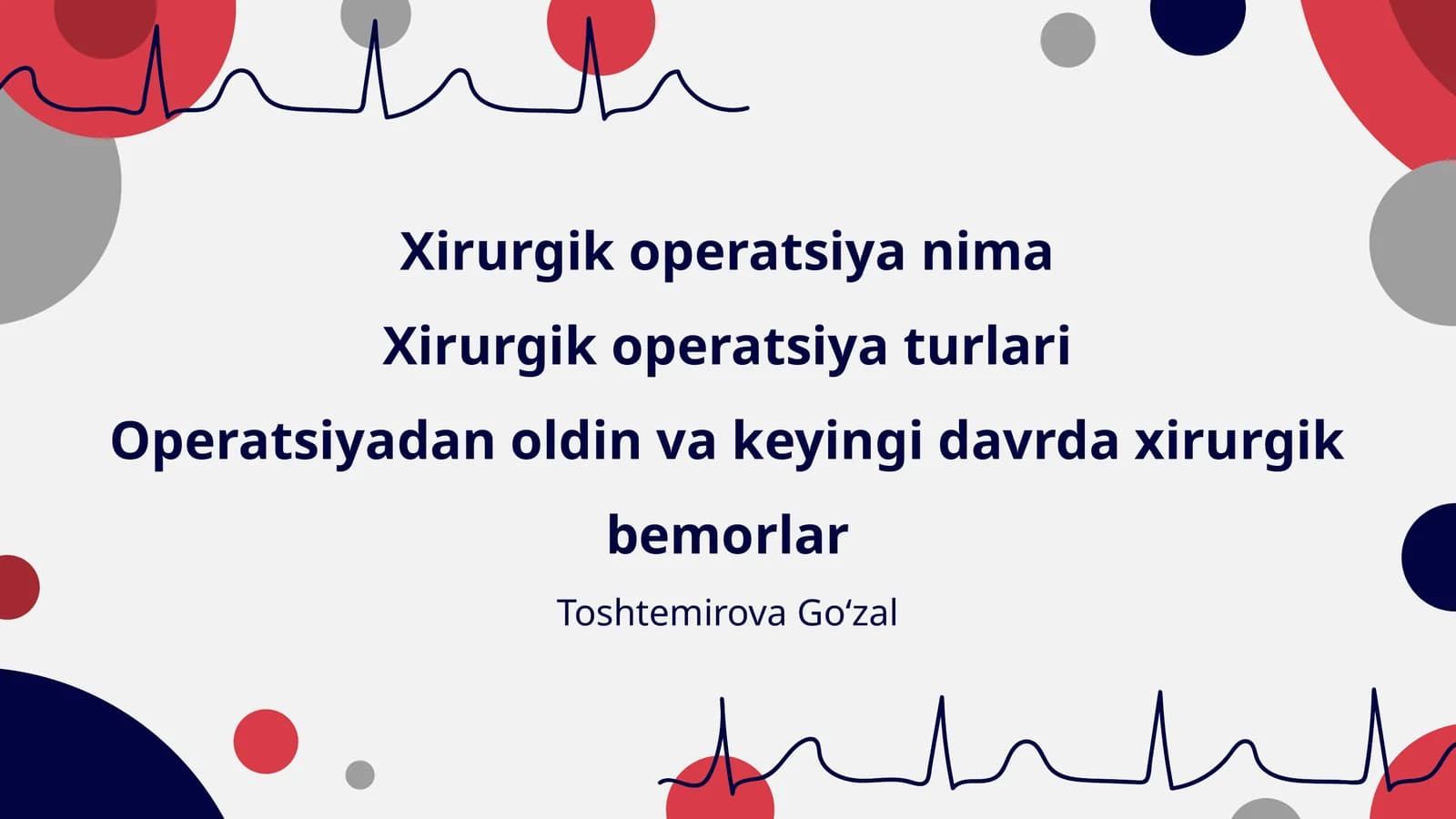 Xirurgik operatsiya nima