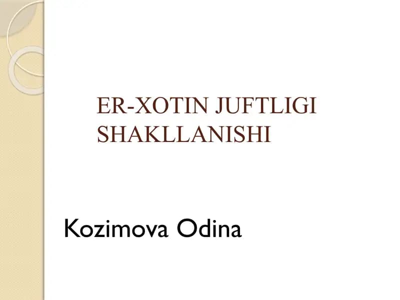 Er-Xotin Juftligi Shahlanishi