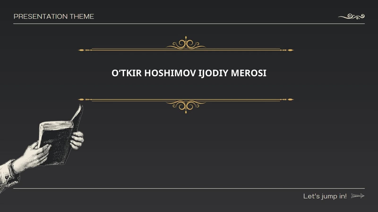 OʻTKIR HOSHIMOV IJODIY MEROSI