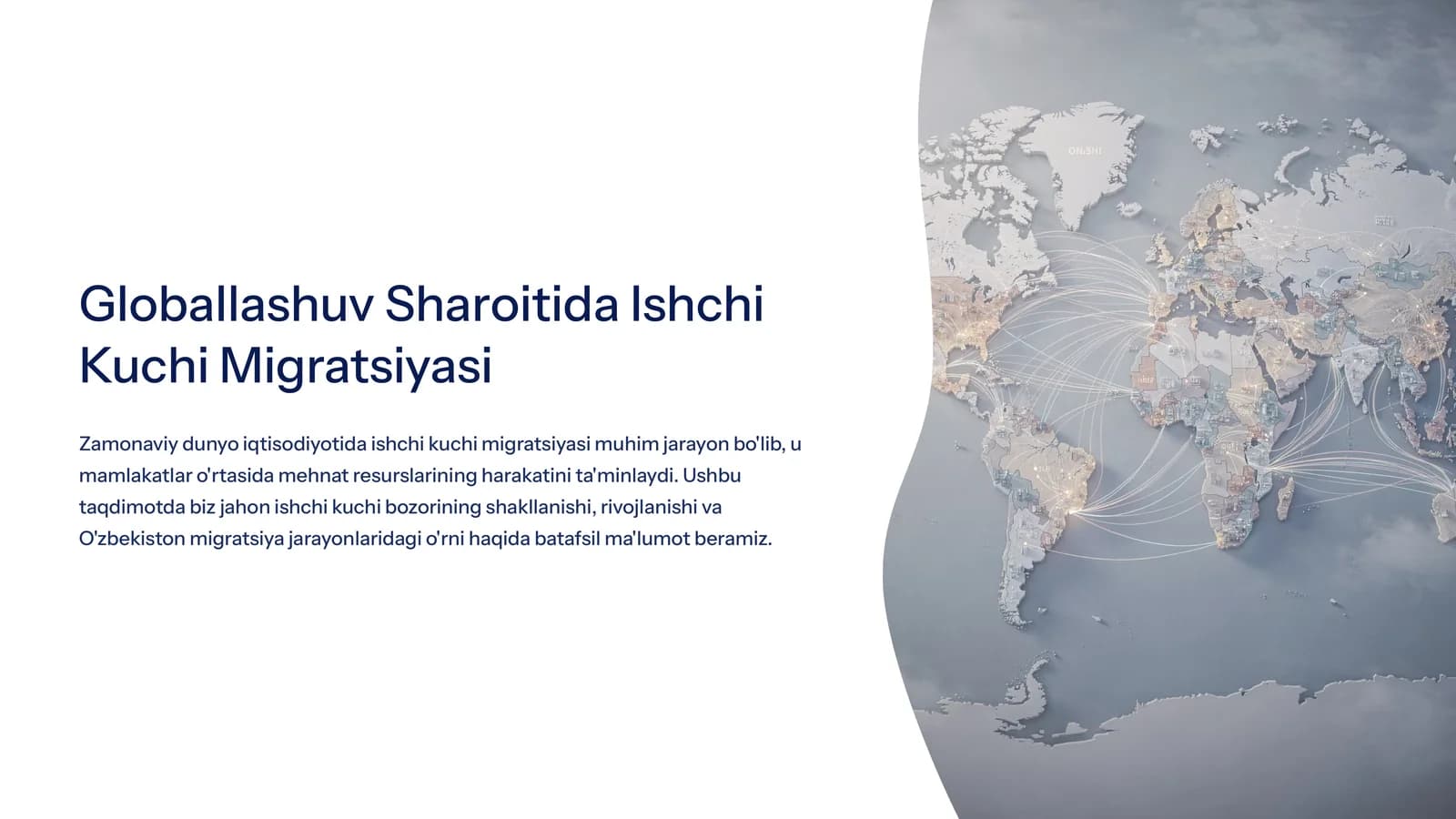 Globallashuv Sharoitida Ishchi Kuchi Migratsiyasi
