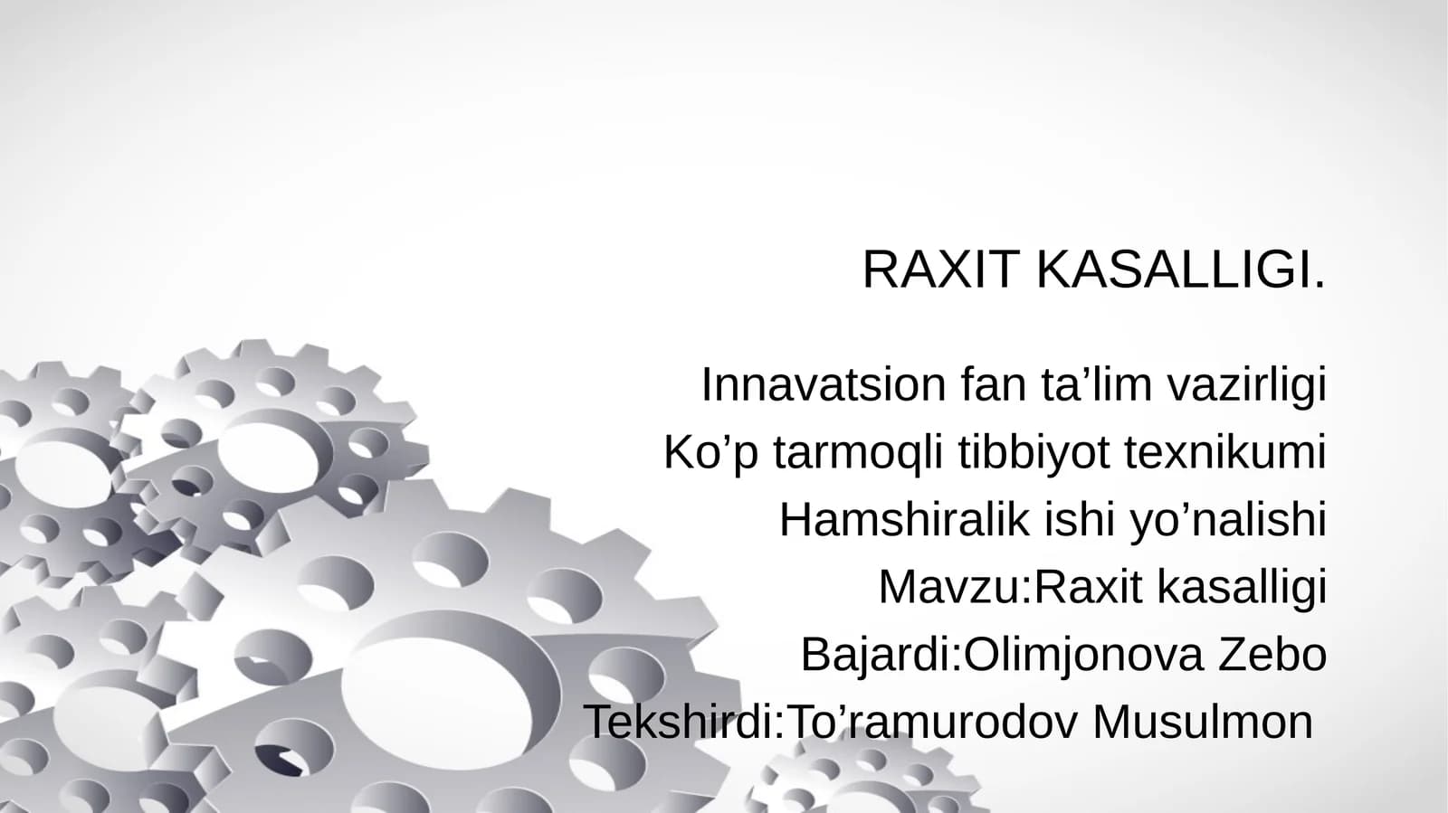Raxit Kasalligi