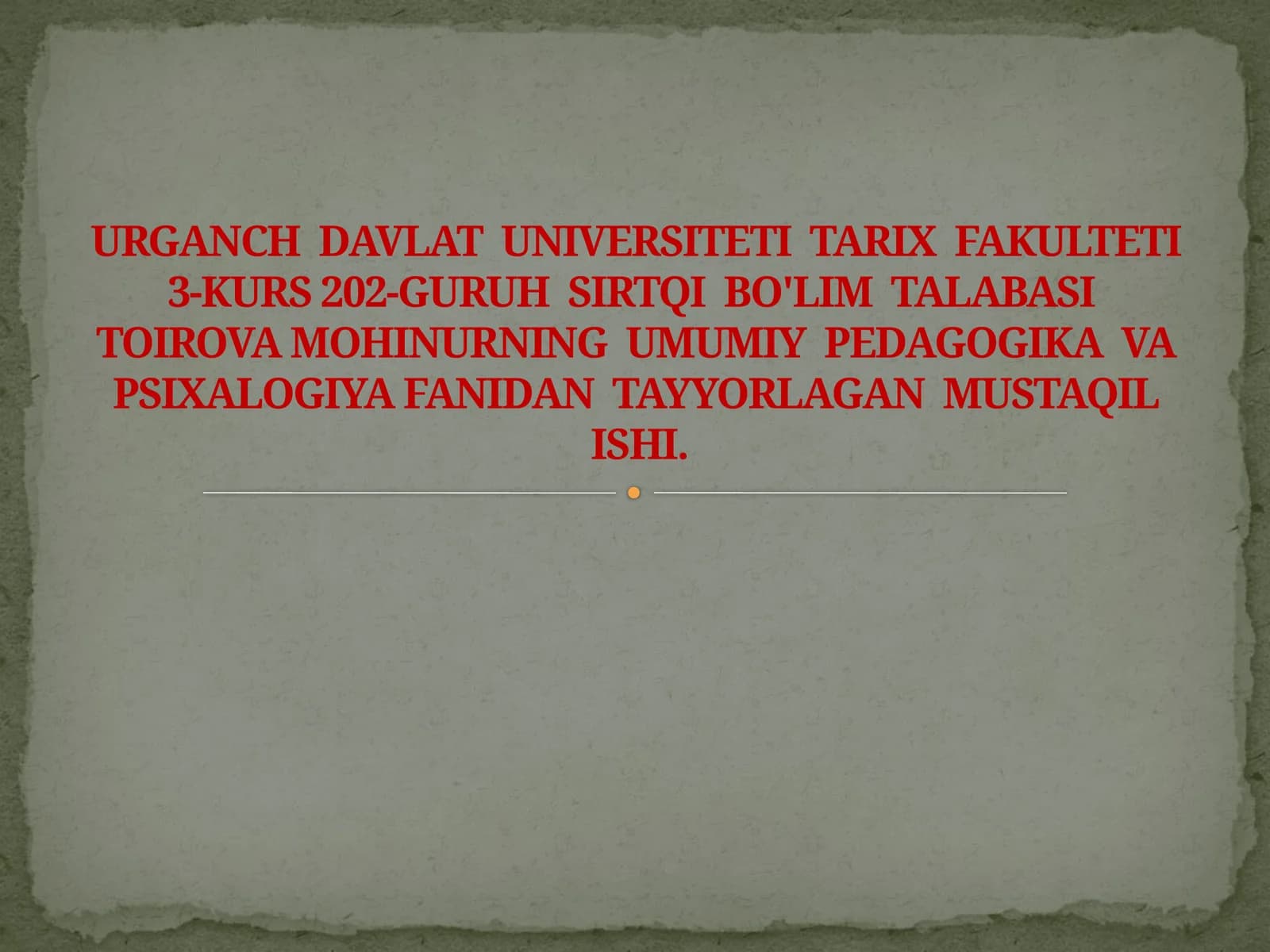 Zamonaviy pedagogika dasturi