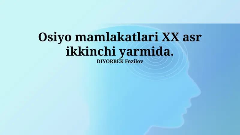Марказий Осиёдаги маданият ва санъат