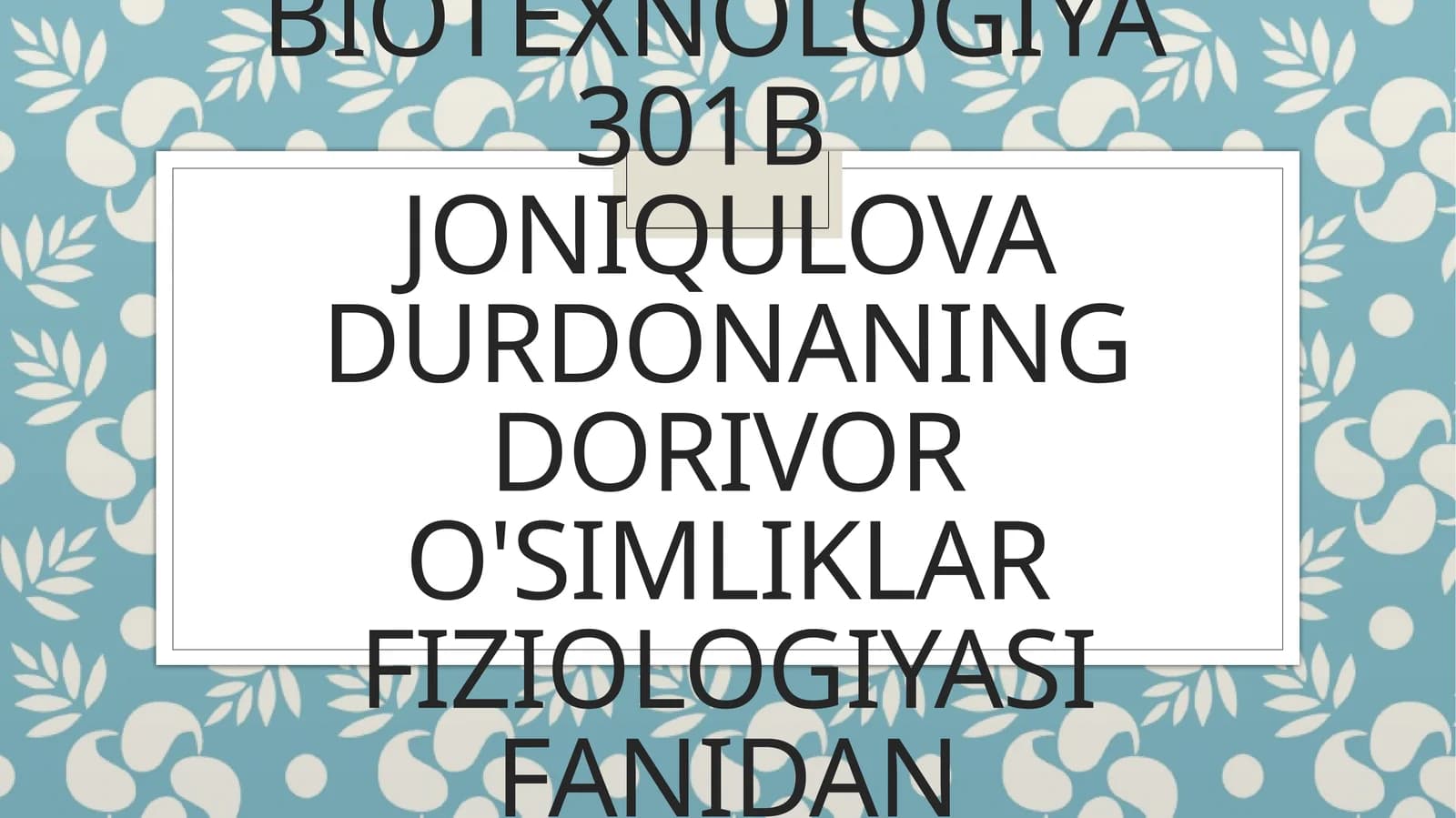 Transpiratsiya va o'simliklar o'sish mexanizmi