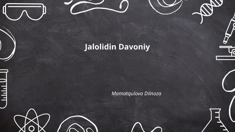 Jalolidin Davoniy