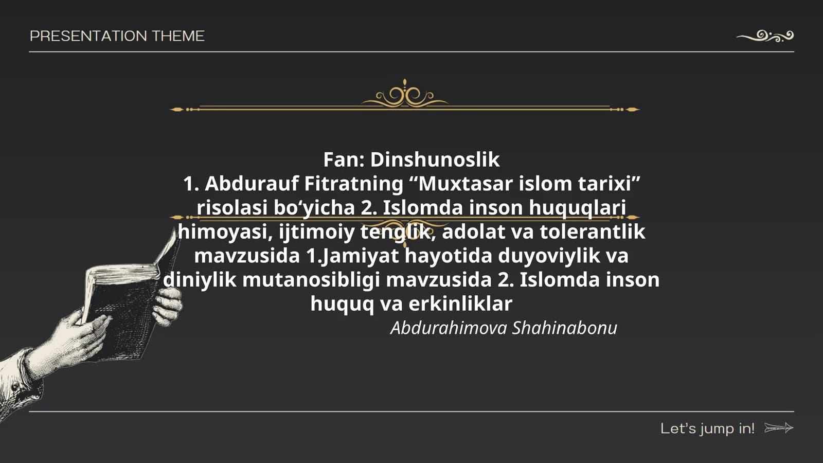 Abdulrauf Fitratning "Muxtasar islom tarixi" risolasi