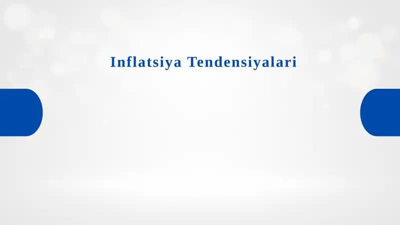 Inflatsiya Tendensiyalari