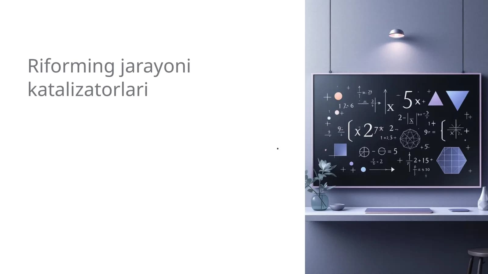 Riforming jarayoni katalizatorlari