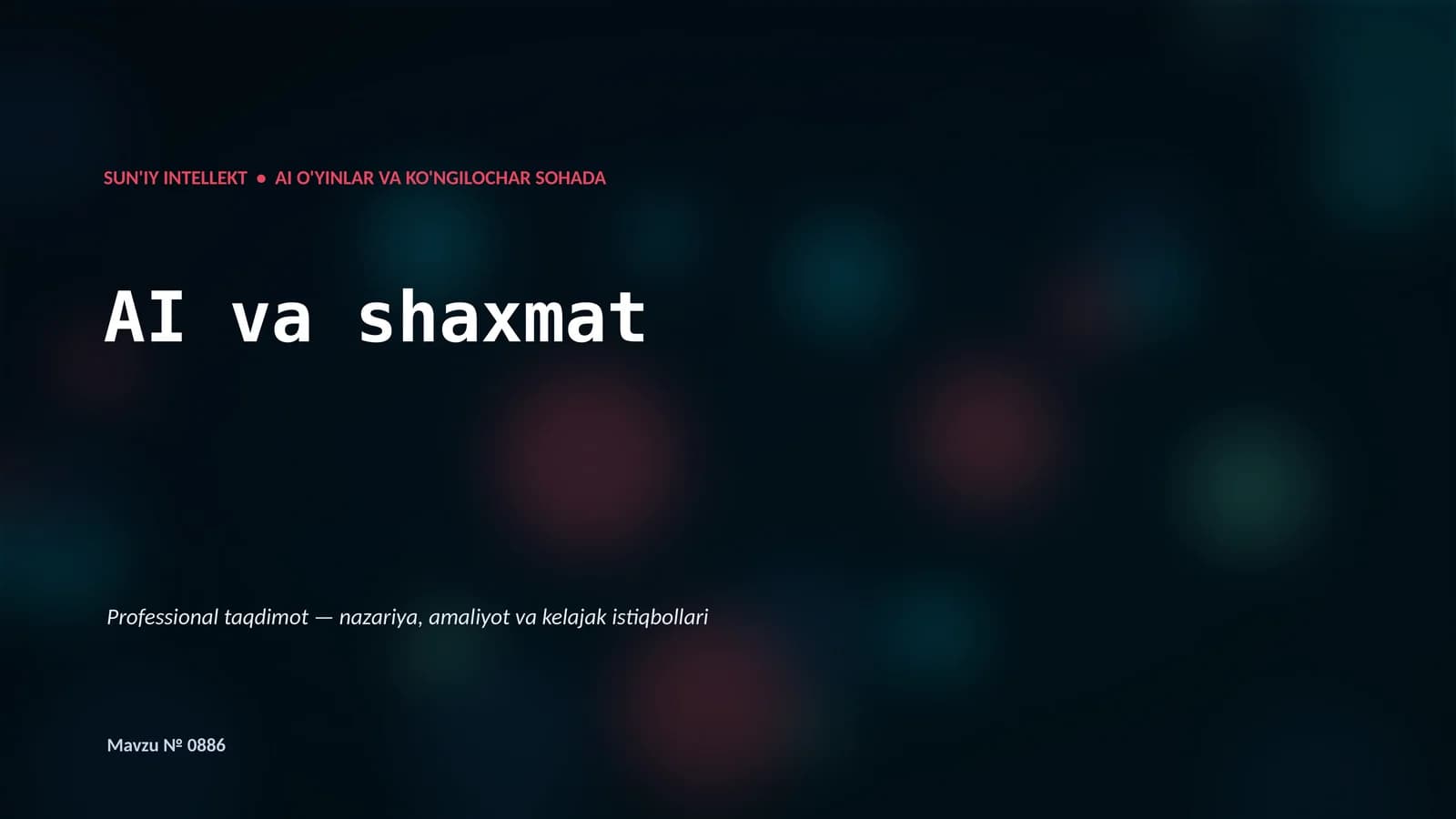 AI va shaxmat