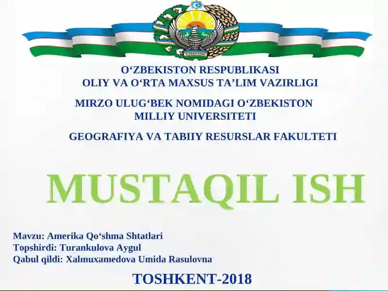 Amerika Qo‘shma Shtatlari