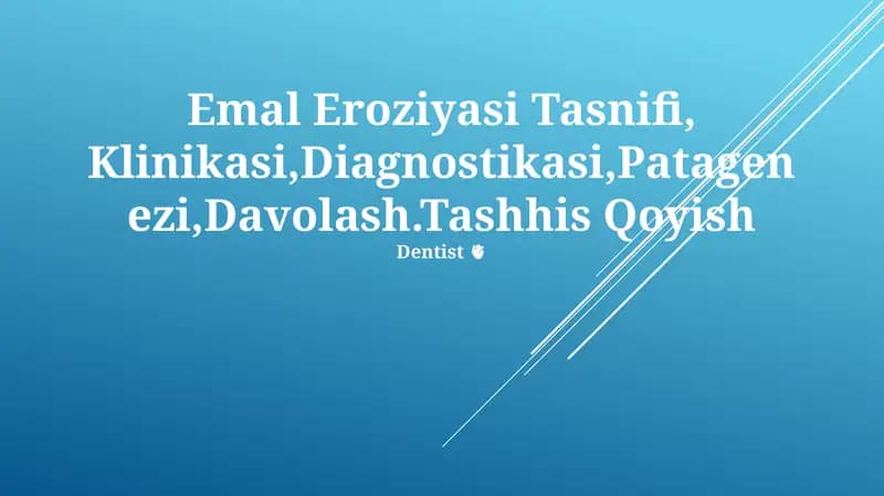 Emal Eroziyasi Tasnifi