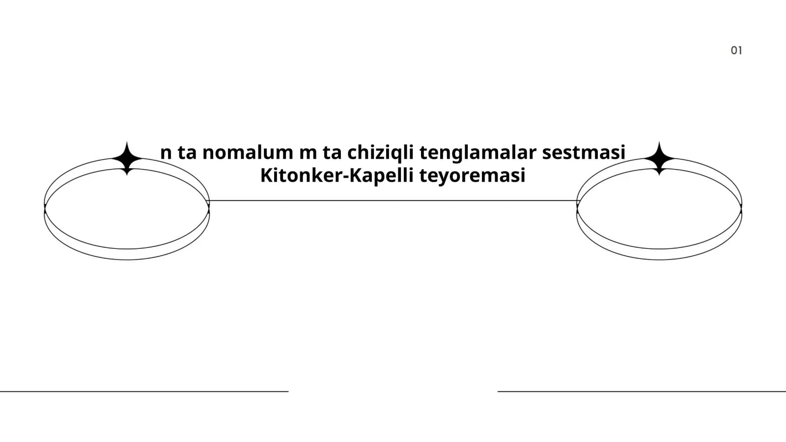 Chiziqli tenglamalar sistemasini ta'riflash