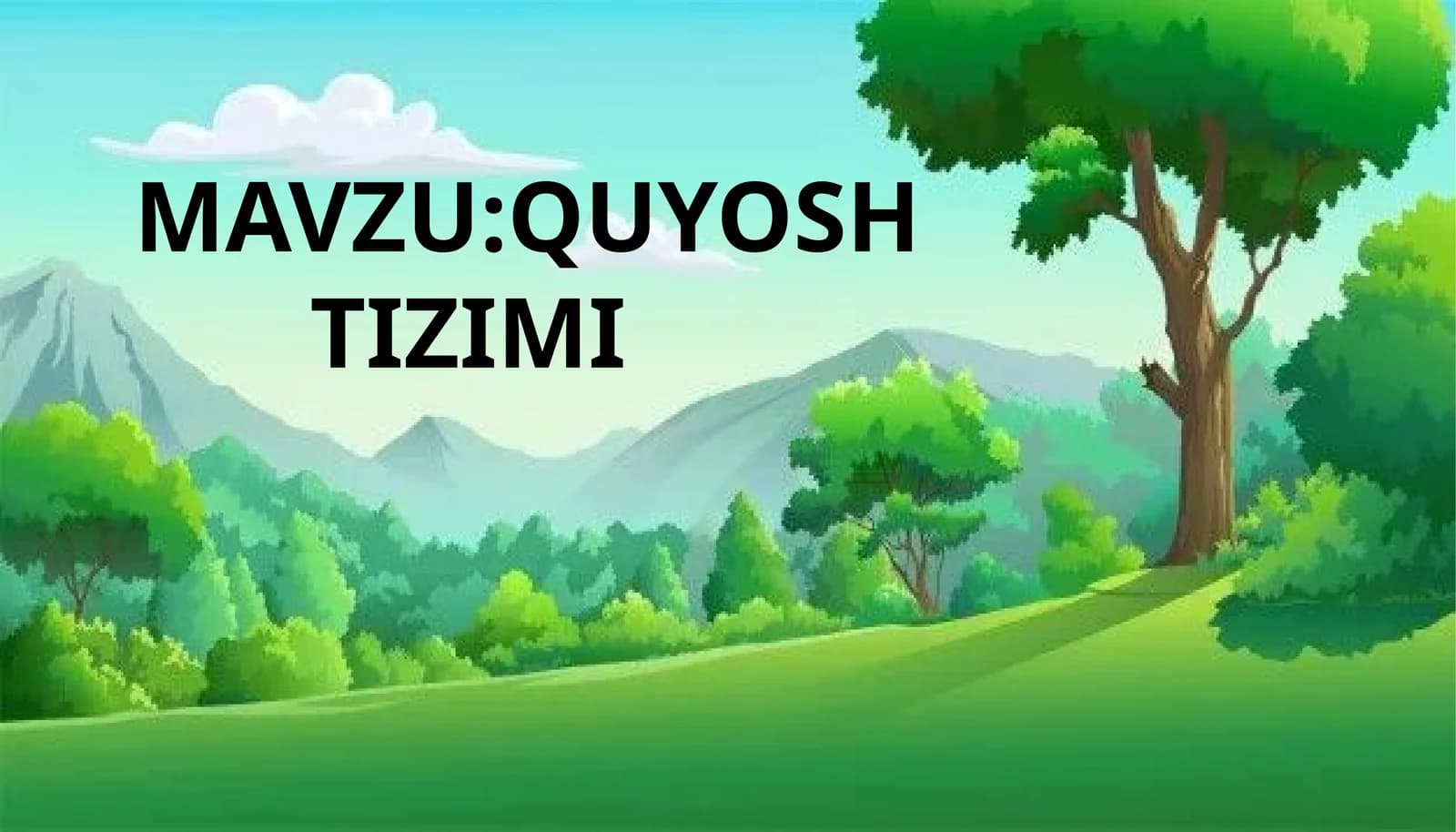 QUYOSH TIZIMI
