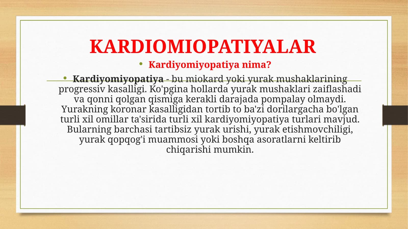 KARDIOMIOPATIYALAR