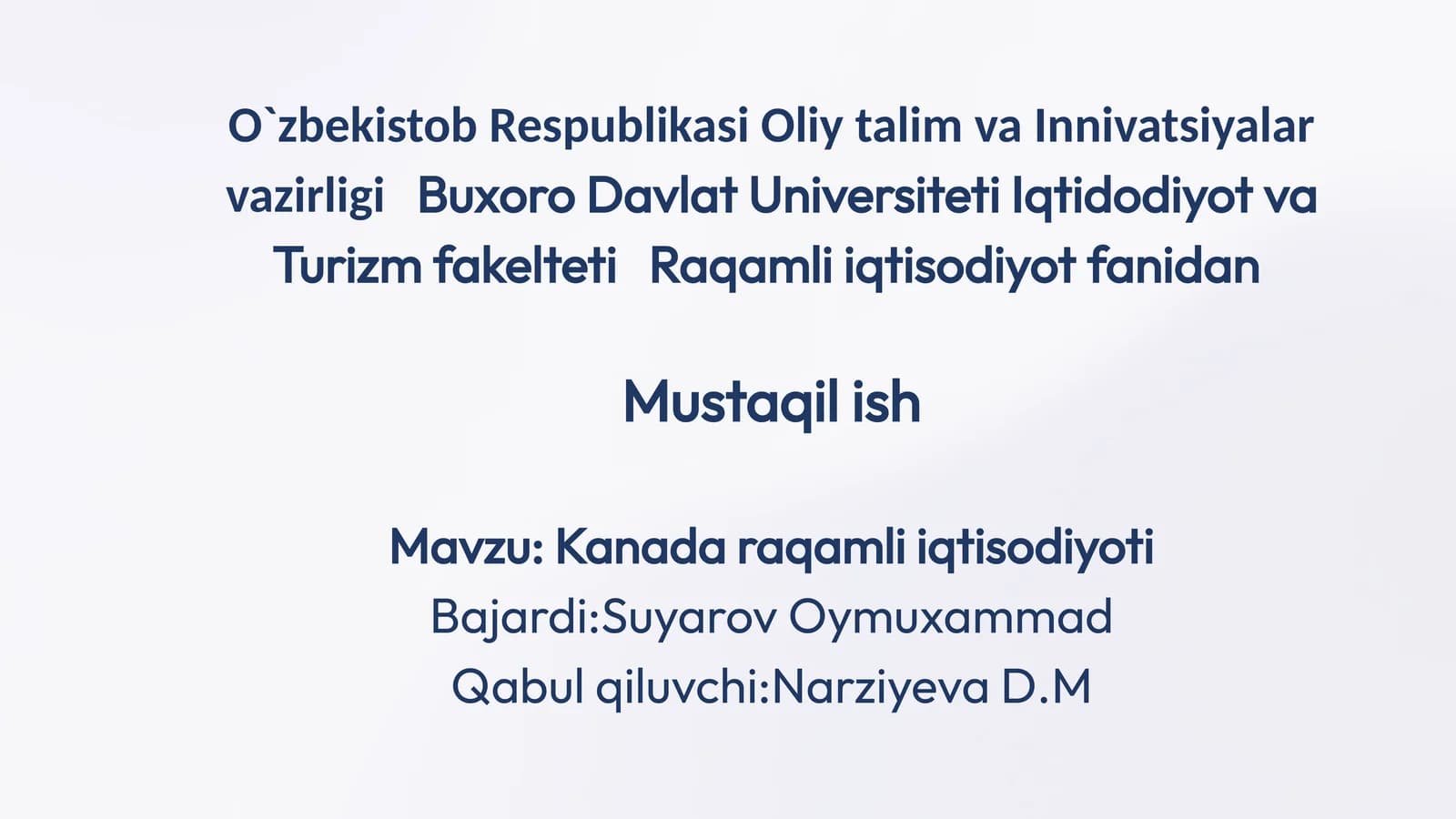 Kanada Raqamli Iqtisodiyoti