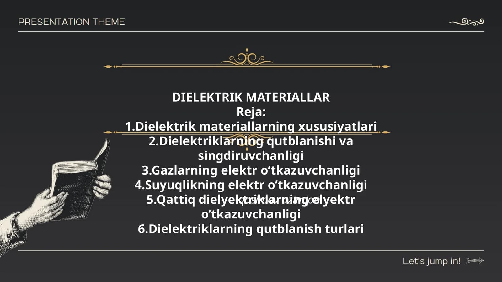 DIELEKTRIK MATERIALLAR