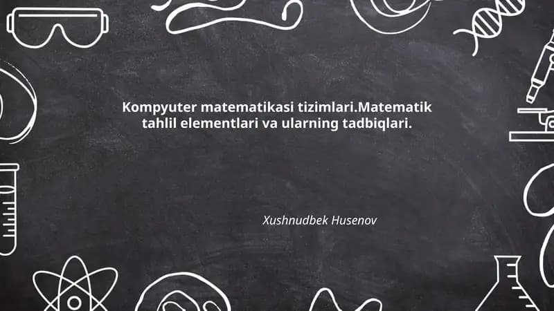 Kompyuter matematikasi tizimlari