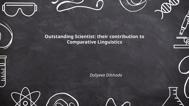 Comparative Linguistics Contributions