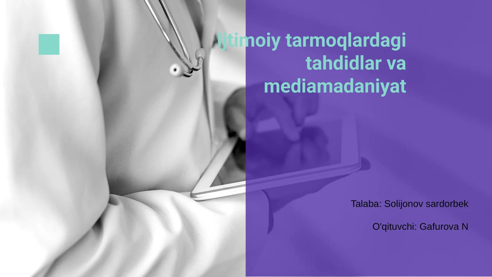 Ijtimoiy tarmoqlardagi tahdidlar va mediamadaniyat