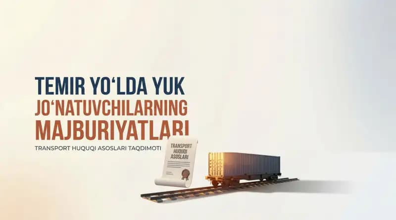 Temir yoʻlda yuk joʻnatuvchilarning majburiyatlari