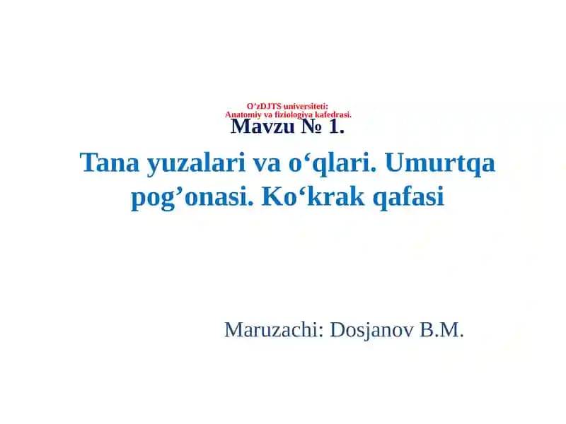 Inson anatomiyasi