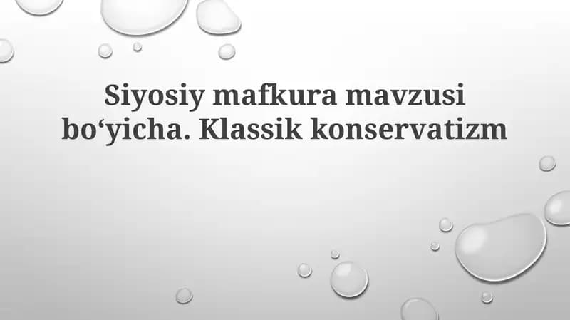 Klassikkonservatizm
