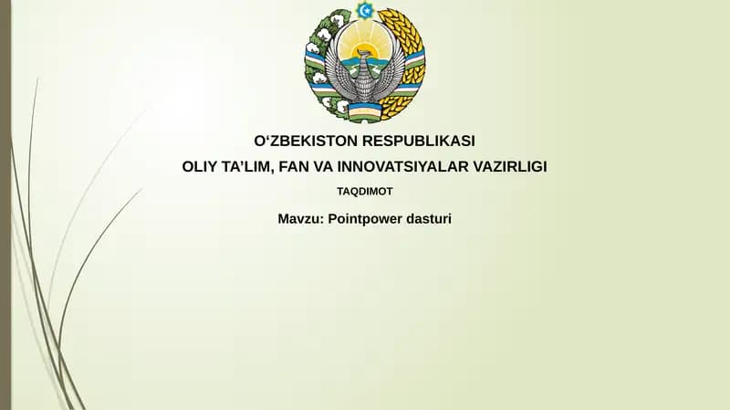 Pointpower dasturi