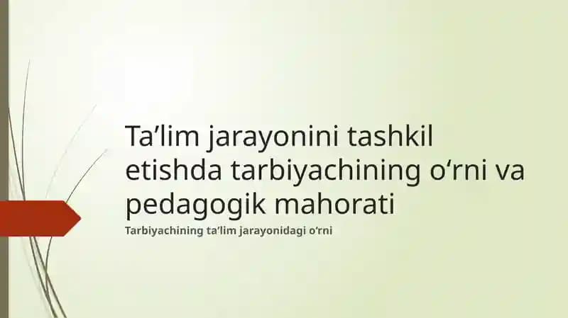 Pedagogik mahorati