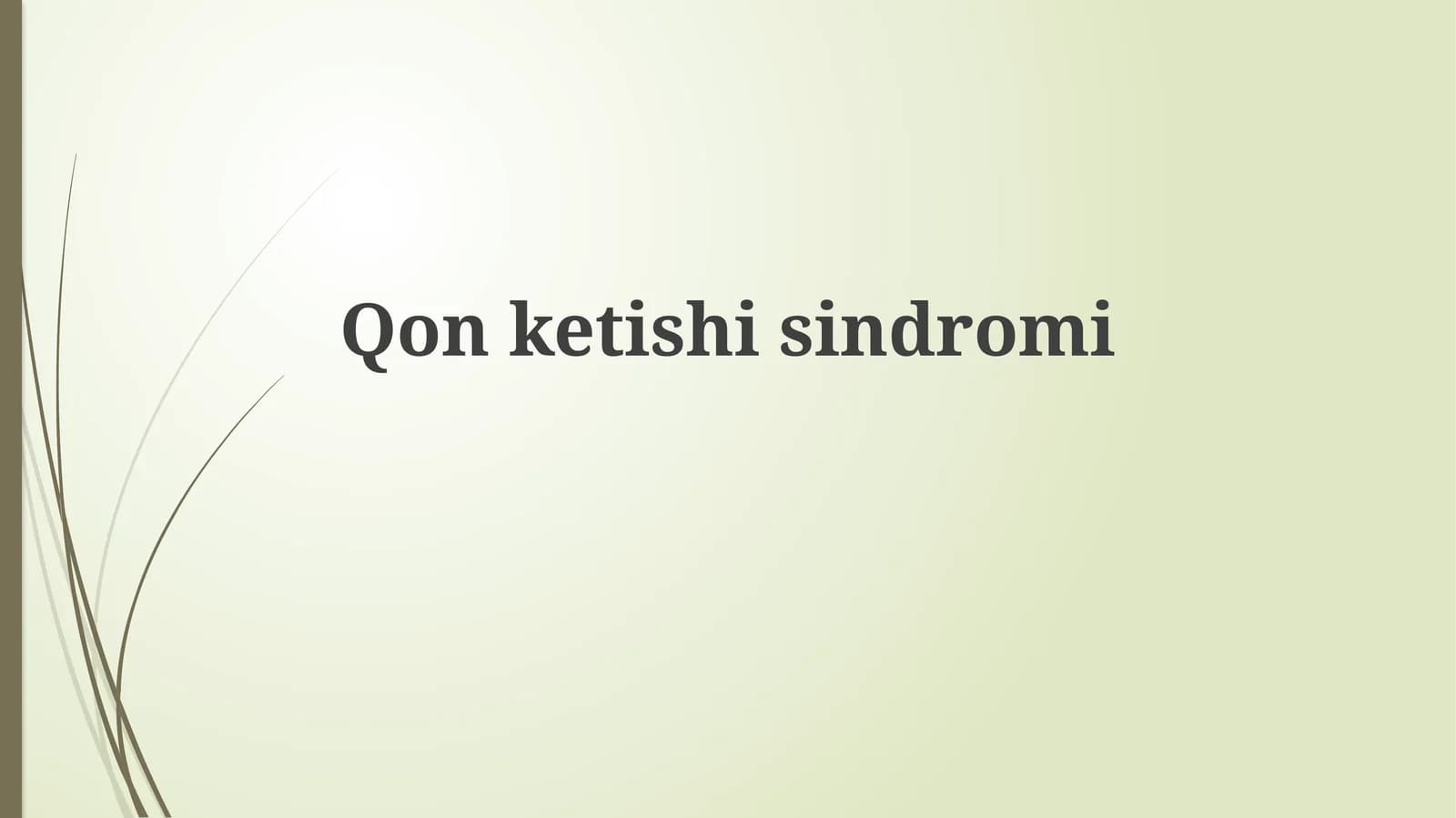 Qonketishisindromi