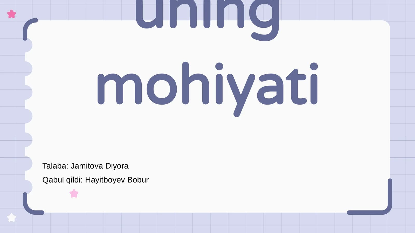 Qadriyat tushunchasi va uning mohiyati