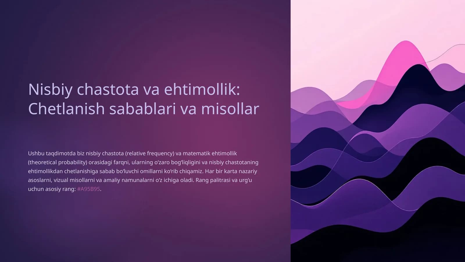 Nisbiy chastota va ehtimollik: Chetlanish sabablari va misollar