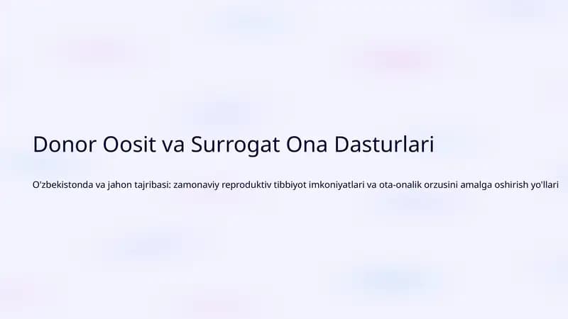 Surrogat Ona Dasturlari