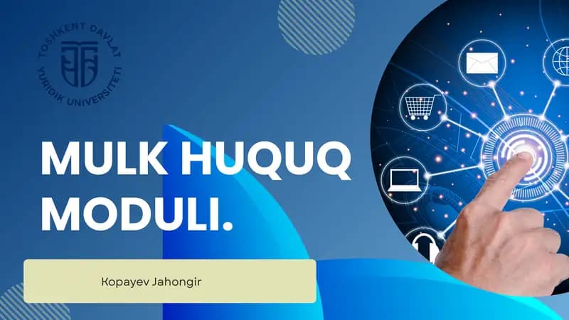 Virtual mol-mulk