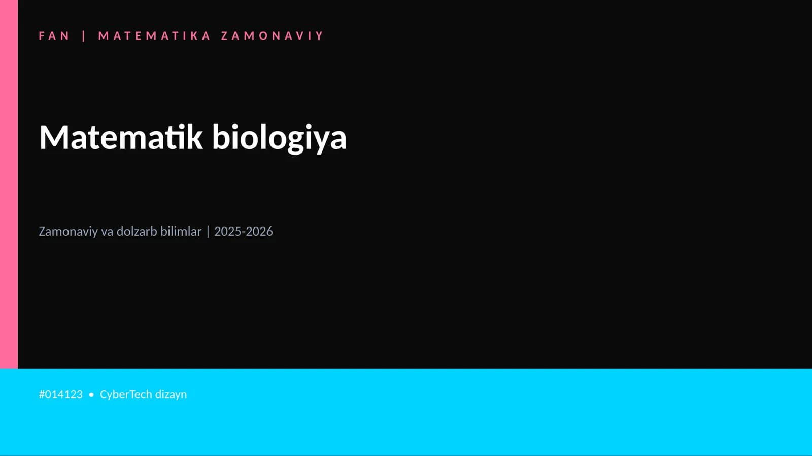 Matematik biologiya
