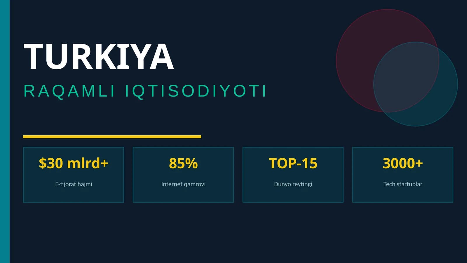 TURKIYA RAQAMLI IQTISODIYOTI