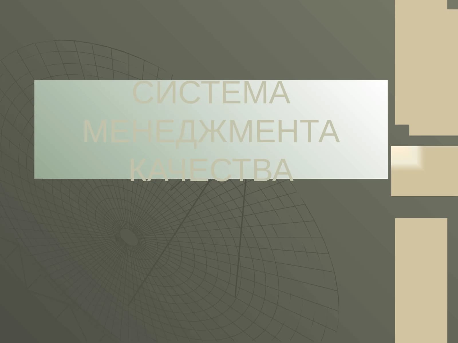 СИСТЕМА МЕНЕДЖМЕНТА КАЧЕСТВА
