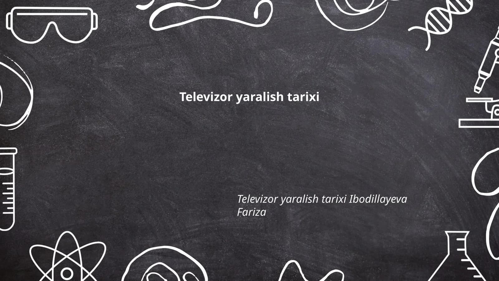 Televizor yaralish tarixi