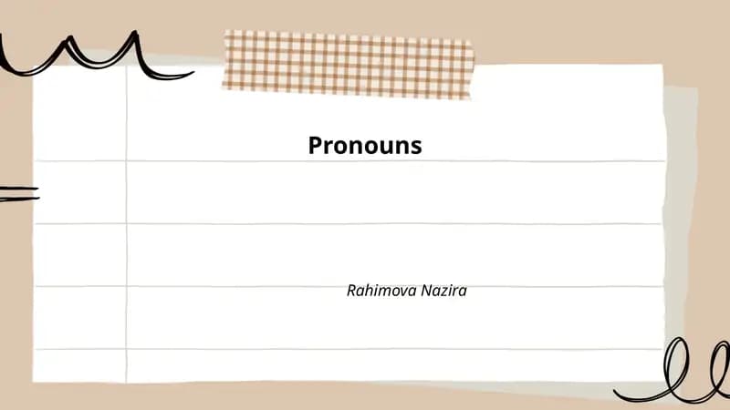 Pronouns