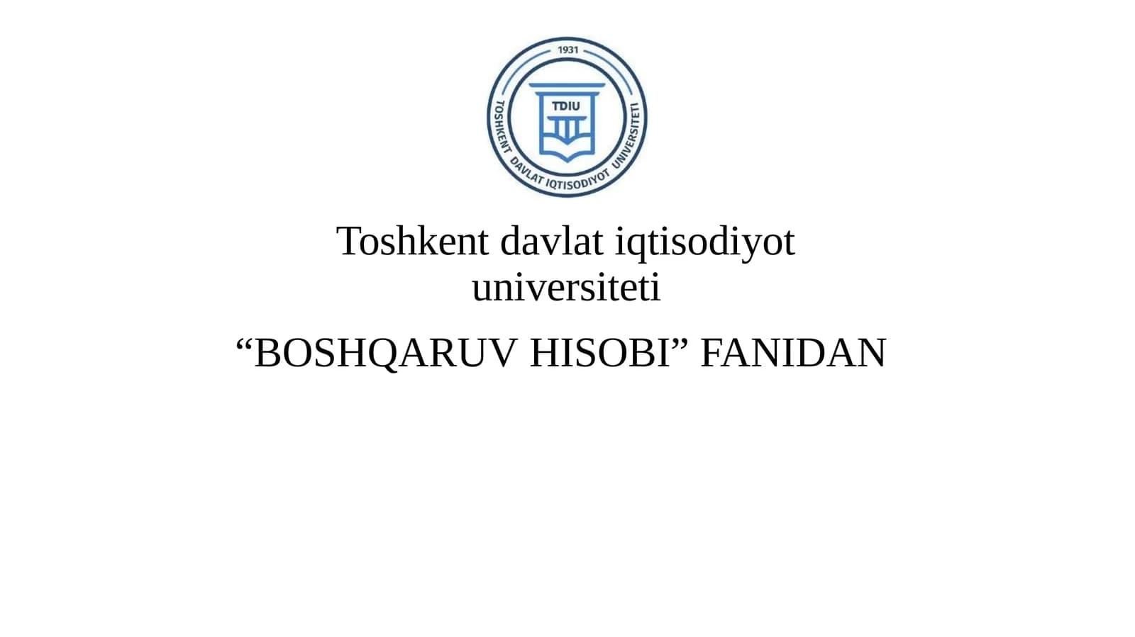Xo‘jalik yurituvchi sub’ekt byudjeti mohiyati va unishakllantirish