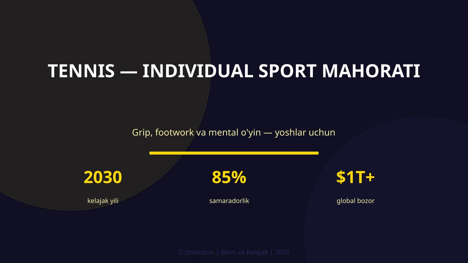 Tennis — individual sport mahorati