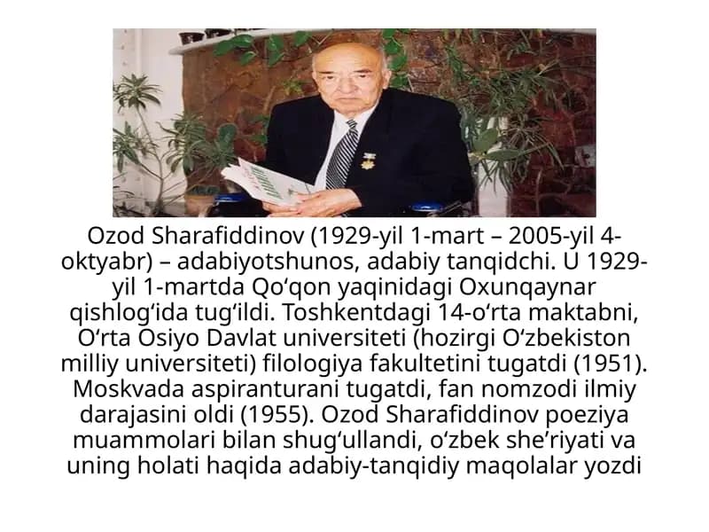 Ozod Sharafiddinov