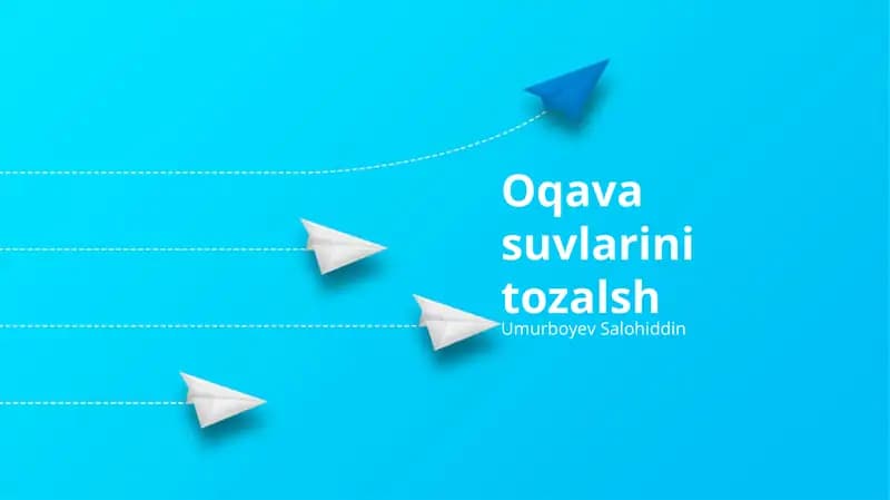 Oqava suvlarini tozalsh
