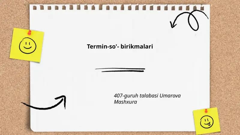 Termin-so'- birikmalari