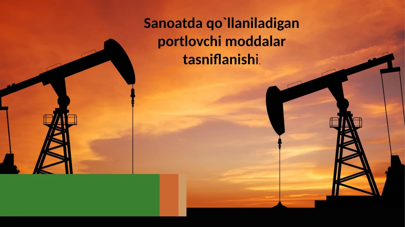 Sanoat portlovchi moddalari