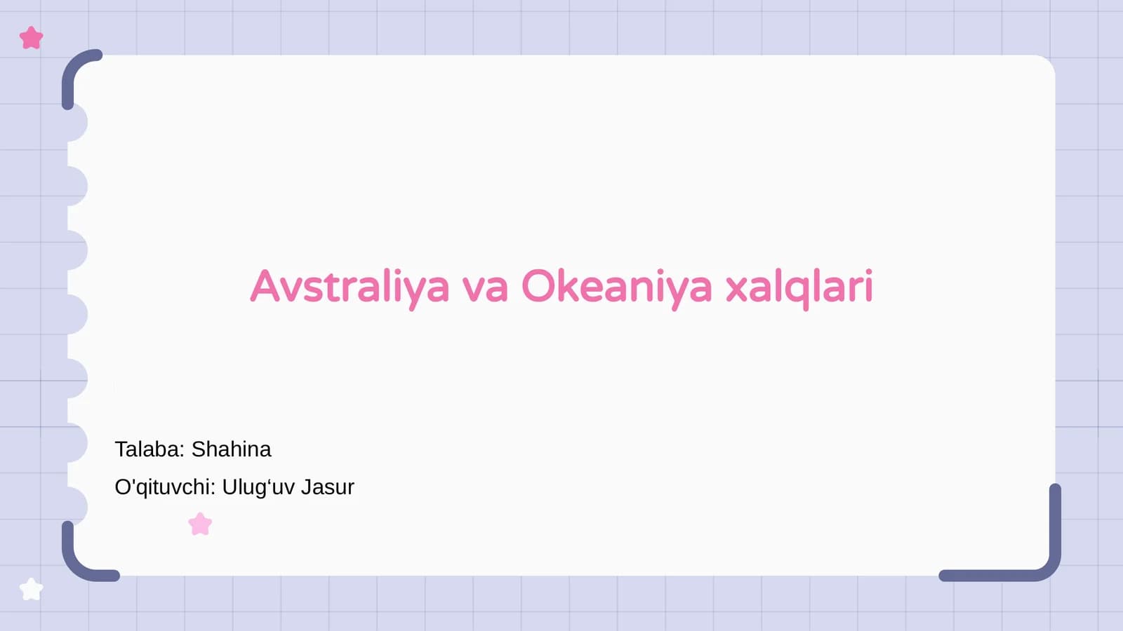 Avstraliya va Okeaniya xalqlari