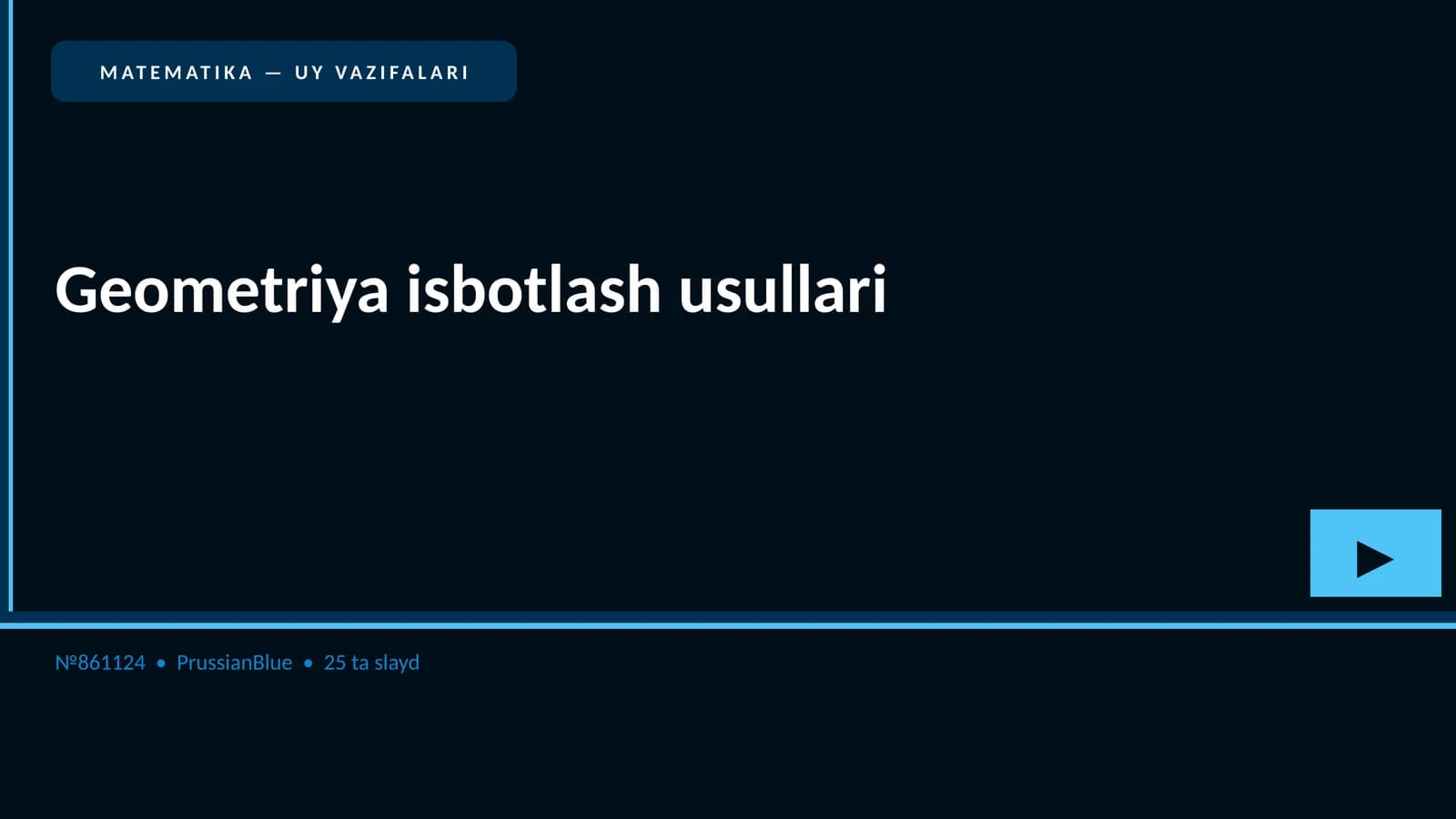 Geometriya isbotlash usullari