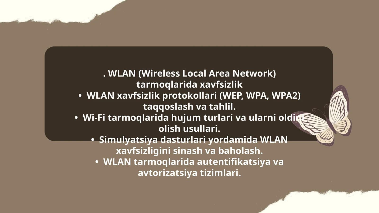 WLAN Xavfsizlik