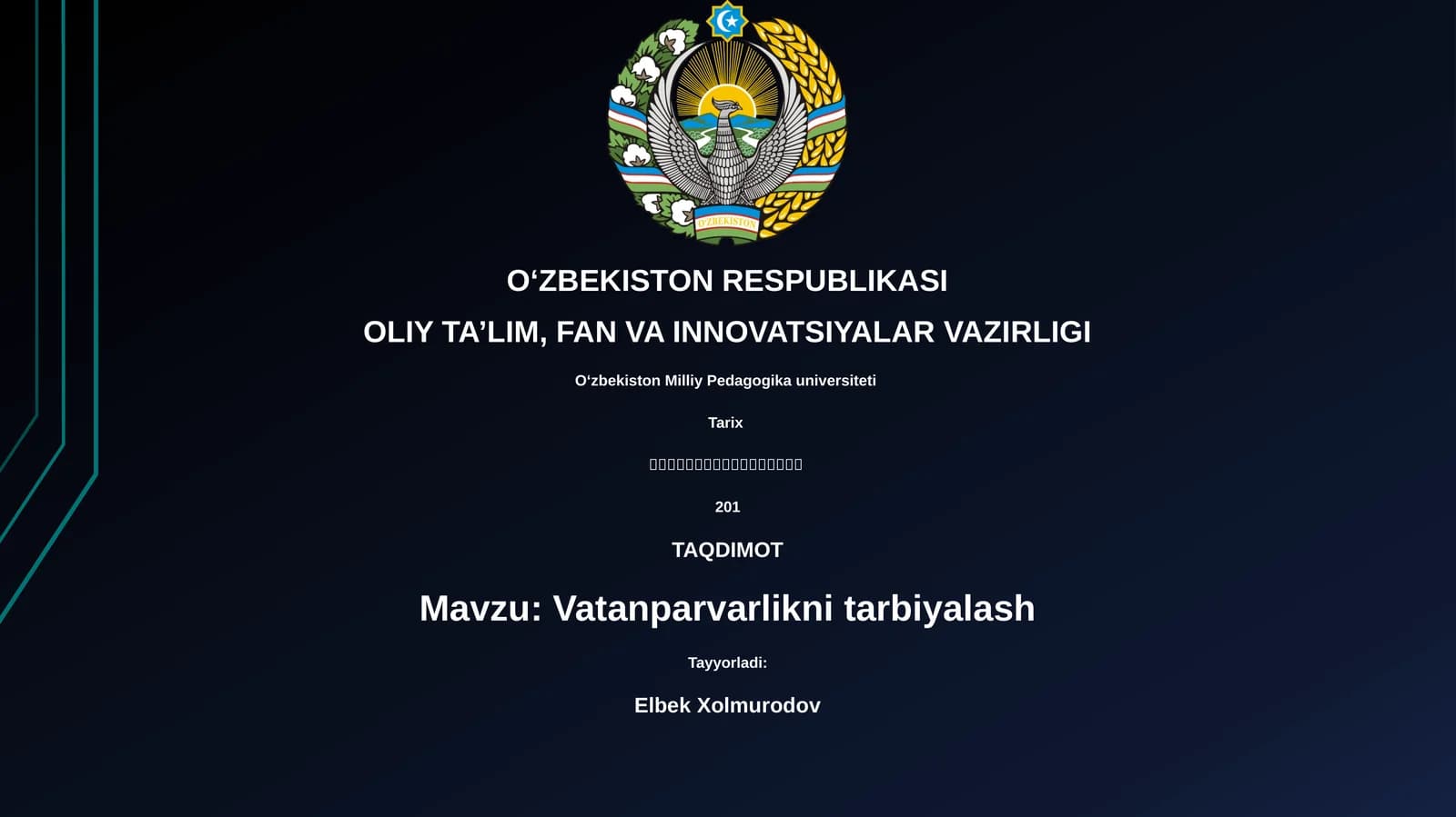 Vatanparvarlikni tarbiyalash