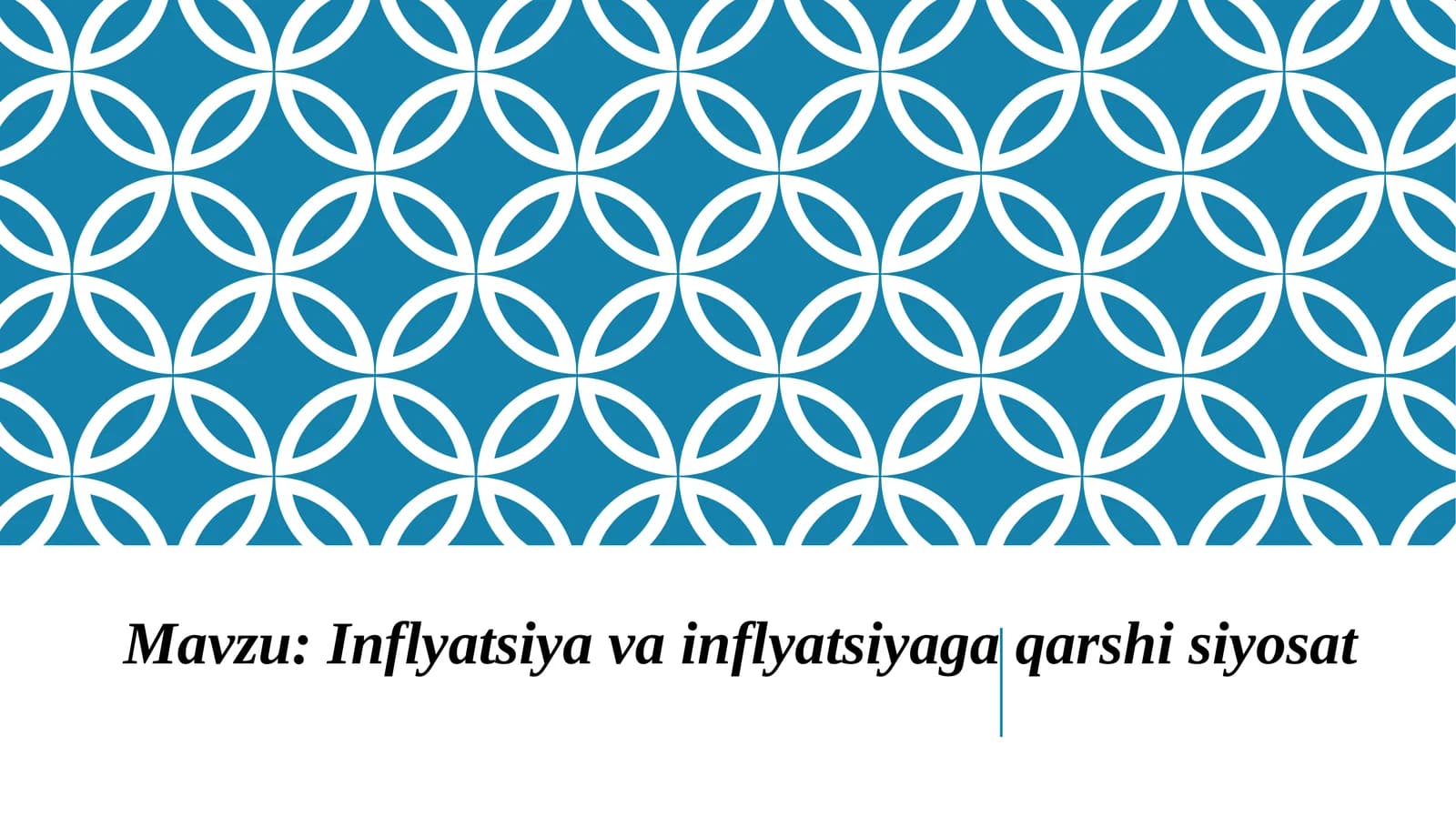 Inflyatsiya va inflyatsiyaga qarshisiyosat