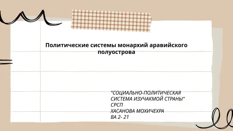СОЦИАЛЬНО-ПОЛИТИЧЕСКАЯ СИСТЕМА ИЗУЧАКМОЙ СТРАНЫ